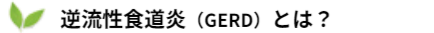 逆流性食道炎(GERD)とは?
